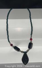 MaxSold Auction: Natural Stone Statement Necklace – Teardrop Pendant (Earthy, artisan style with strong visual impact) - Campbell (California, USA) PARTNER MANAGED Estate Sale Online Auction -  Dell Avenue