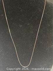 MaxSold Auction: Sterling Silver Chain Necklace – Marked 925 (15” L)  - Campbell (California, USA) PARTNER MANAGED Estate Sale Online Auction -  Dell Avenue