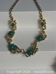 MaxSold Auction: Vintage ART Signed Necklace/ Purse Pendant & Gold Tone Necklace with Green Accents - Campbell (California, USA) PARTNER MANAGED Estate Sale Online Auction -  Dell Avenue