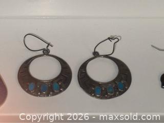 MaxSold Auction: Vintage Mexican Jewelry Earring Lot – Alpaca / Enamel (3 Pairs) - Campbell (California, USA) PARTNER MANAGED Estate Sale Online Auction -  Dell Avenue