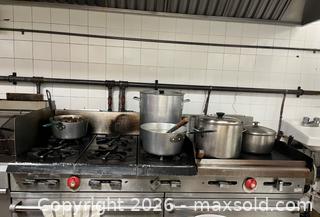 MaxSold Auction: Commercial Gas Range Stove, Multiple Open Burners, Oven Below - Quinte West (Trenton) (Ontario, Canada) SELLER MANAGED Moving Online Auction - Front Street