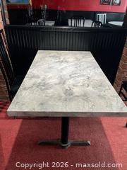 MaxSold Auction: Commercial Rectangular/Square Laminate Marble-Pattern Table - Quinte West (Trenton) (Ontario, Canada) SELLER MANAGED Moving Online Auction - Front Street