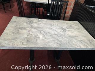 MaxSold Auction: Commercial Rectangular/Square Laminate Marble-Pattern Table - Quinte West (Trenton) (Ontario, Canada) SELLER MANAGED Moving Online Auction - Front Street