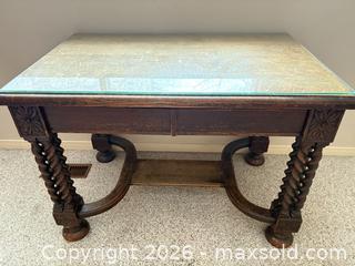 MaxSold Auction: Antique table /desk with drawers  - Toronto (Ontario, Canada) SELLER MANAGED Estate Sale Online Auction - Glenthorne Drive