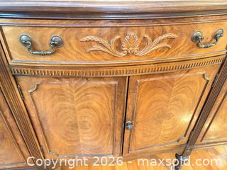 MaxSold Auction: Brown Wood Veneered Buffet / Sideboard - Large - Toronto (Ontario, Canada) SELLER MANAGED Estate Sale Online Auction - Glenthorne Drive