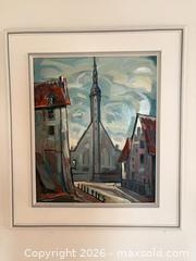 MaxSold Auction: Framed oil painting / no glass ; cathedral  - Toronto (Ontario, Canada) SELLER MANAGED Estate Sale Online Auction - Glenthorne Drive