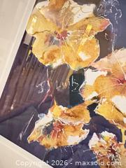 MaxSold Auction: Framed watercolour: Gold Flowers  - Toronto (Ontario, Canada) SELLER MANAGED Estate Sale Online Auction - Glenthorne Drive