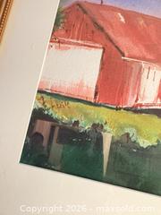 MaxSold Auction: Framed Watercolour: Red Barn - Toronto (Ontario, Canada) SELLER MANAGED Estate Sale Online Auction - Glenthorne Drive
