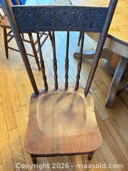 MaxSold Auction: Oak Table and 5 sidechairs  - Toronto (Ontario, Canada) SELLER MANAGED Estate Sale Online Auction - Glenthorne Drive