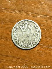 MaxSold Auction: 1898 Victorian 3 Pence .925 Sterling Silver - Kingston (Ontario, Canada) SELLER MANAGED Downsizing Online Auction - Railway Street