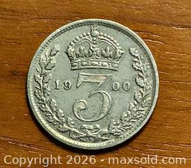 MaxSold Auction: 1900 .925 Sterling silver 3 pence  - Kingston (Ontario, Canada) SELLER MANAGED Downsizing Online Auction - Railway Street