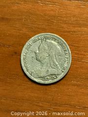 MaxSold Auction: 1900 .925 Sterling silver 3 pence  - Kingston (Ontario, Canada) SELLER MANAGED Downsizing Online Auction - Railway Street