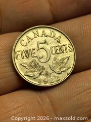 MaxSold Auction: 1922 5 cent Coin Canada higher grade 5 cent  - Kingston (Ontario, Canada) SELLER MANAGED Downsizing Online Auction - Railway Street