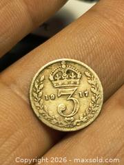 MaxSold Auction: Silver .925 1917 3 pence  - Kingston (Ontario, Canada) SELLER MANAGED Downsizing Online Auction - Railway Street