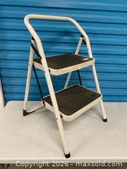 MaxSold Auction: 2-Step Folding Step Stool – Model LP-00802 - Vancouver (British Columbia, Canada) SELLER MANAGED Reseller Online Auction - East 7th Avenue (STORAGE)