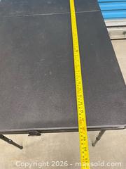 MaxSold Auction: Black Folding Table 24x48 Adjustable Height - Vancouver (British Columbia, Canada) SELLER MANAGED Reseller Online Auction - East 7th Avenue (STORAGE)