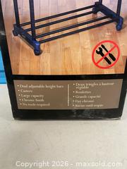 MaxSold Auction: Home Studio Double Wide Garment Rack on Casters – In Box. Sealed - Vancouver (British Columbia, Canada) SELLER MANAGED Reseller Online Auction - East 7th Avenue (STORAGE)