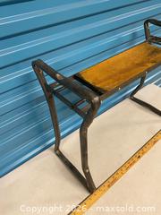 MaxSold Auction: Industrial Metal & Wood Bench / Plant Stand - Vancouver (British Columbia, Canada) SELLER MANAGED Reseller Online Auction - East 7th Avenue (STORAGE)