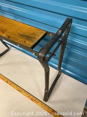 MaxSold Auction: Industrial Metal & Wood Bench / Plant Stand - Vancouver (British Columbia, Canada) SELLER MANAGED Reseller Online Auction - East 7th Avenue (STORAGE)