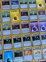 MaxSold Auction: Lot of 130 Vintage Pokémon Cards (1999–2000) – Base/Jungle/Fossil Era Trainers & Energy - Vancouver (British Columbia, Canada) SELLER MANAGED Reseller Online Auction - East 7th Avenue (STORAGE)