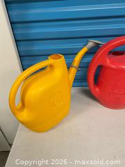MaxSold Auction: Lot of 3 Plastic Watering Cans 6L 2 Gallon Italy Canada  - Vancouver (British Columbia, Canada) SELLER MANAGED Reseller Online Auction - East 7th Avenue (STORAGE)