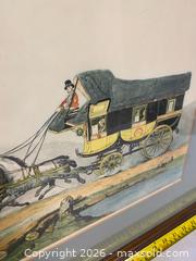 MaxSold Auction: Sidney Z. Lucas Stagecoach Etching – Framed Eaton’s Toronto - Vancouver (British Columbia, Canada) SELLER MANAGED Reseller Online Auction - East 7th Avenue (STORAGE)