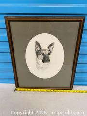 MaxSold Auction: Signed German Shepherd Portrait Print – Mitchell ’99 – Framed - Vancouver (British Columbia, Canada) SELLER MANAGED Reseller Online Auction - East 7th Avenue (STORAGE)