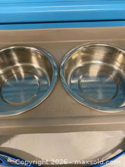 MaxSold Auction: Top Paw Raised Double Dog Bowl Stand w/ 2 Chuckit Ball Launchers & Tennis Ball - Vancouver (British Columbia, Canada) SELLER MANAGED Reseller Online Auction - East 7th Avenue (STORAGE)