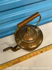 MaxSold Auction: Vintage Copper Tea Kettle with Brass Handle - Vancouver (British Columbia, Canada) SELLER MANAGED Reseller Online Auction - East 7th Avenue (STORAGE)