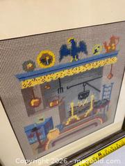 MaxSold Auction: Vintage Framed Needlepoint Fireplace Scene – Eaton’s Toronto - Vancouver (British Columbia, Canada) SELLER MANAGED Reseller Online Auction - East 7th Avenue (STORAGE)