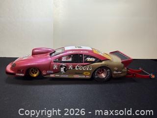 MaxSold Auction: 1/24 Scale Drag Slot Car Coors Dragster - Le Roy (New York, USA) SELLER MANAGED Estate Sale Online Auction - Wescott Road