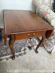 MaxSold Auction: Drop Leaf End Table - Le Roy (New York, USA) SELLER MANAGED Estate Sale Online Auction - Wescott Road