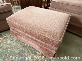 MaxSold Auction: PAIR of Pink Chairs & 1 Ottoman - Le Roy (New York, USA) SELLER MANAGED Estate Sale Online Auction - Wescott Road