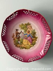 MaxSold Auction: PAIR of pink hanging plates  - Le Roy (New York, USA) SELLER MANAGED Estate Sale Online Auction - Wescott Road