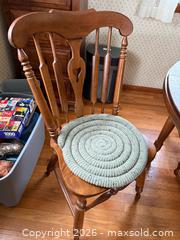 MaxSold Auction: Solid Wood Kitchen Dining Set w/ 4 Chairs - Le Roy (New York, USA) SELLER MANAGED Estate Sale Online Auction - Wescott Road