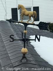 MaxSold Auction: Vintage Horse Weather Vein - Le Roy (New York, USA) SELLER MANAGED Estate Sale Online Auction - Wescott Road