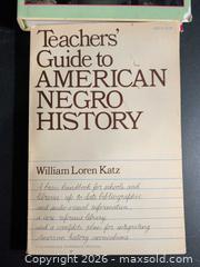 MaxSold Auction: 2 Paperback Books: Soul Food; Teachers' Guide: American Negro History - Ottawa (Ontario, Canada) SELLER MANAGED Downsizing Online Auction - Regiment Avenue