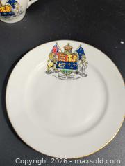 MaxSold Auction: Aynsley Bone China Teacup & Saucer - Diamond Jubilee Crest - Ottawa (Ontario, Canada) SELLER MANAGED Downsizing Online Auction - Regiment Avenue