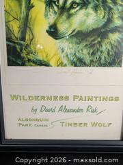 MaxSold Auction: David Alexander Risk Framed Wolf Landscape Print - Ottawa (Ontario, Canada) SELLER MANAGED Downsizing Online Auction - Regiment Avenue
