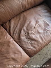 MaxSold Auction: Genuine leather sectional sofa and ottoman  - Ottawa (Ontario, Canada) SELLER MANAGED Downsizing Online Auction - Regiment Avenue