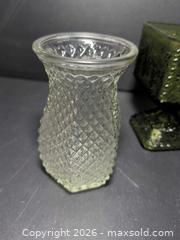 MaxSold Auction: Glass Compote, Decorative-Sleeve Candle & Small Glass Vase - Ottawa (Ontario, Canada) SELLER MANAGED Downsizing Online Auction - Regiment Avenue