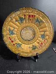 MaxSold Auction: Glass Decorative Plate with Bird, Strawberry & Floral Motifs - Ottawa (Ontario, Canada) SELLER MANAGED Downsizing Online Auction - Regiment Avenue