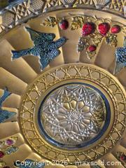 MaxSold Auction: Glass Decorative Plate with Bird, Strawberry & Floral Motifs - Ottawa (Ontario, Canada) SELLER MANAGED Downsizing Online Auction - Regiment Avenue