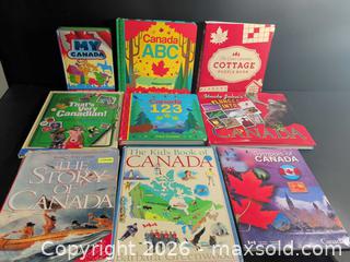 MaxSold Auction: Lot of 9 Canada & History Children's Books — Various Formats - Ottawa (Ontario, Canada) SELLER MANAGED Downsizing Online Auction - Regiment Avenue