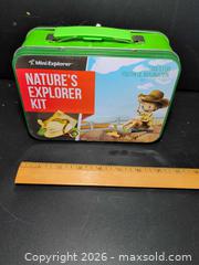MaxSold Auction: Mini Explorer Metal Lunchbox / Tin Box, Small - Ottawa (Ontario, Canada) SELLER MANAGED Downsizing Online Auction - Regiment Avenue