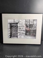 MaxSold Auction: Signed Framed Landscape Print with Metal Frame and Glass - Ottawa (Ontario, Canada) SELLER MANAGED Downsizing Online Auction - Regiment Avenue