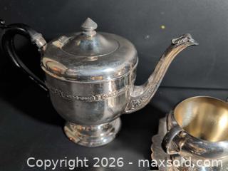 MaxSold Auction: Silver-Plated Tea Set with Tray and Serving Bowls - Ottawa (Ontario, Canada) SELLER MANAGED Downsizing Online Auction - Regiment Avenue