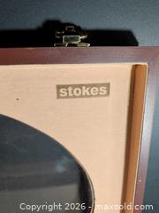 MaxSold Auction: Stokes Wood Jewelry / Storage Box with Handle, Drawer & Latch - Ottawa (Ontario, Canada) SELLER MANAGED Downsizing Online Auction - Regiment Avenue