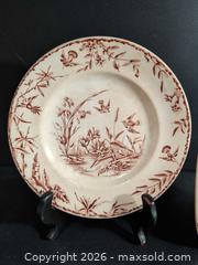 MaxSold Auction: Victorian Brown Transferware Plate & Serving Tray, Earthenware - Ottawa (Ontario, Canada) SELLER MANAGED Downsizing Online Auction - Regiment Avenue