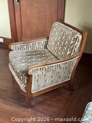 MaxSold Auction: Antique French Walnut Louis XVI Style Squareback Bergere Chair  - Victoria (British Columbia, Canada) SELLER MANAGED Estate Sale Online Auction - Simcoe Street